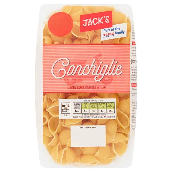 Jack's Conchiglie 500g PM £1.19