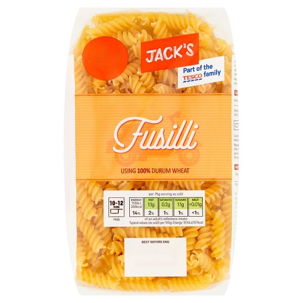 Jack's Fusilli 500g PM £1.19
