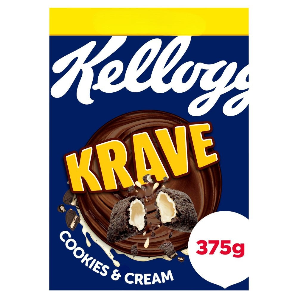 Kelloggs Krave Cookies & Cream Pm £3.69 375g