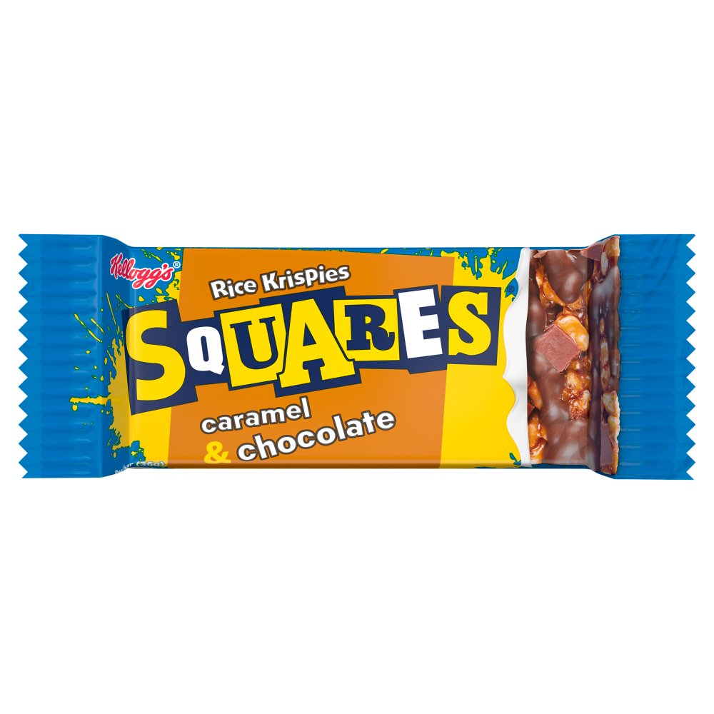 Kelloggs Rice Krispie Choc Caramel Squares Pm 79p 36g