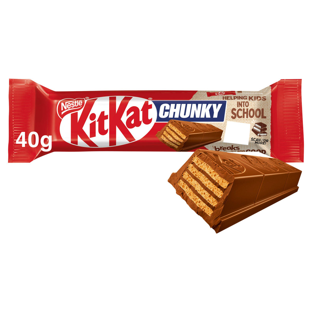 KitKat Chunky Milk Chocolate Bar 40g PMP 75p
