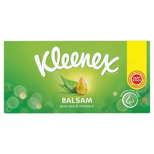 Kleenex Balsam Tissues Single Pack Pm £2.25