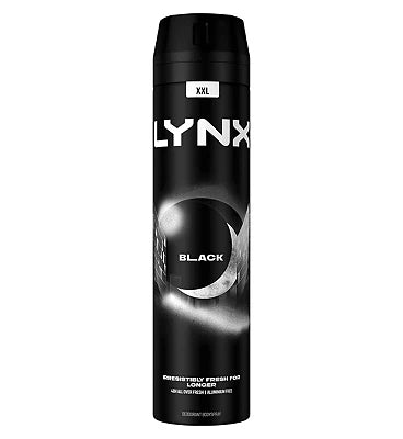 Lynx Aerosol Body Spray Black 200 ml