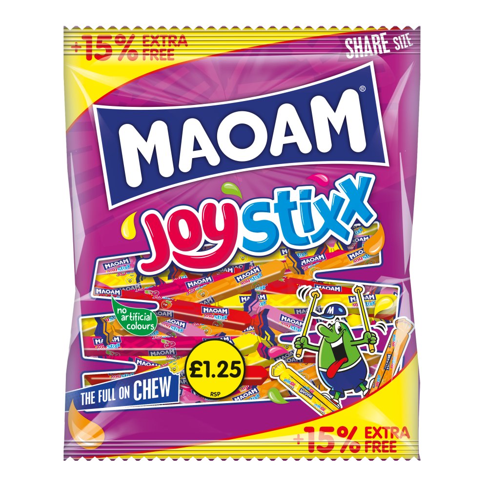 Maoam Joystixx Pm £1.25 15% Free 161g