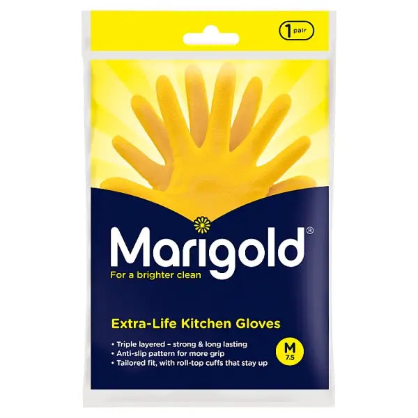 Marigold Extra-Life Kitchen Gloves M 7.5 1 Pair
