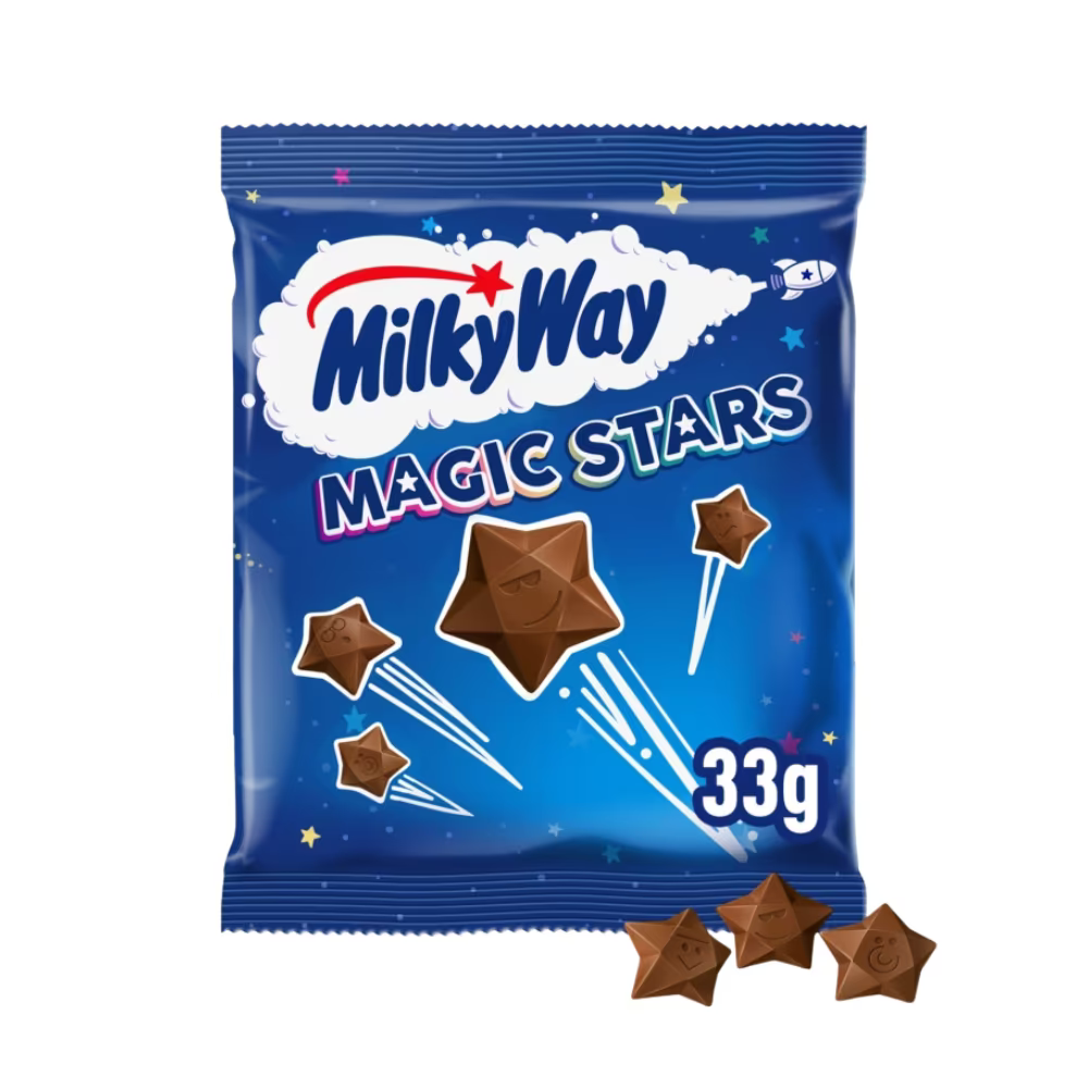 Milky Way Magic Stars Milk Chocolate Bag £0.75 PMP 33g
