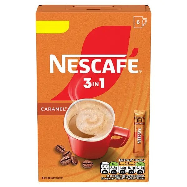 Nescafe Caramel 3in1 Pmp £1 16g