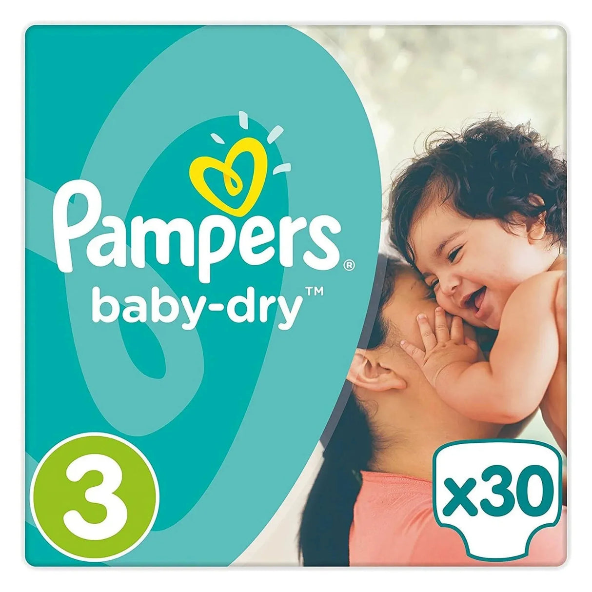 Pampers Baby-Dry Size 3, 30 Nappies, 6kg-10kg PM £6.49