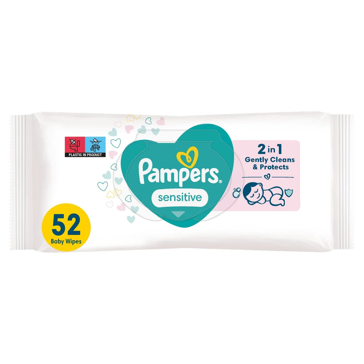 Pampers Babywipes Sensitive Pm £1.29 52's
