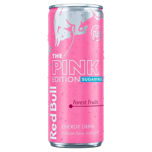 Red Bull Energy Drink Sugar Free Pink Pm £1.60 250ml