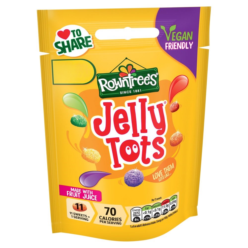 Rowntree's Jelly Tots Squidgers Pouch 120g