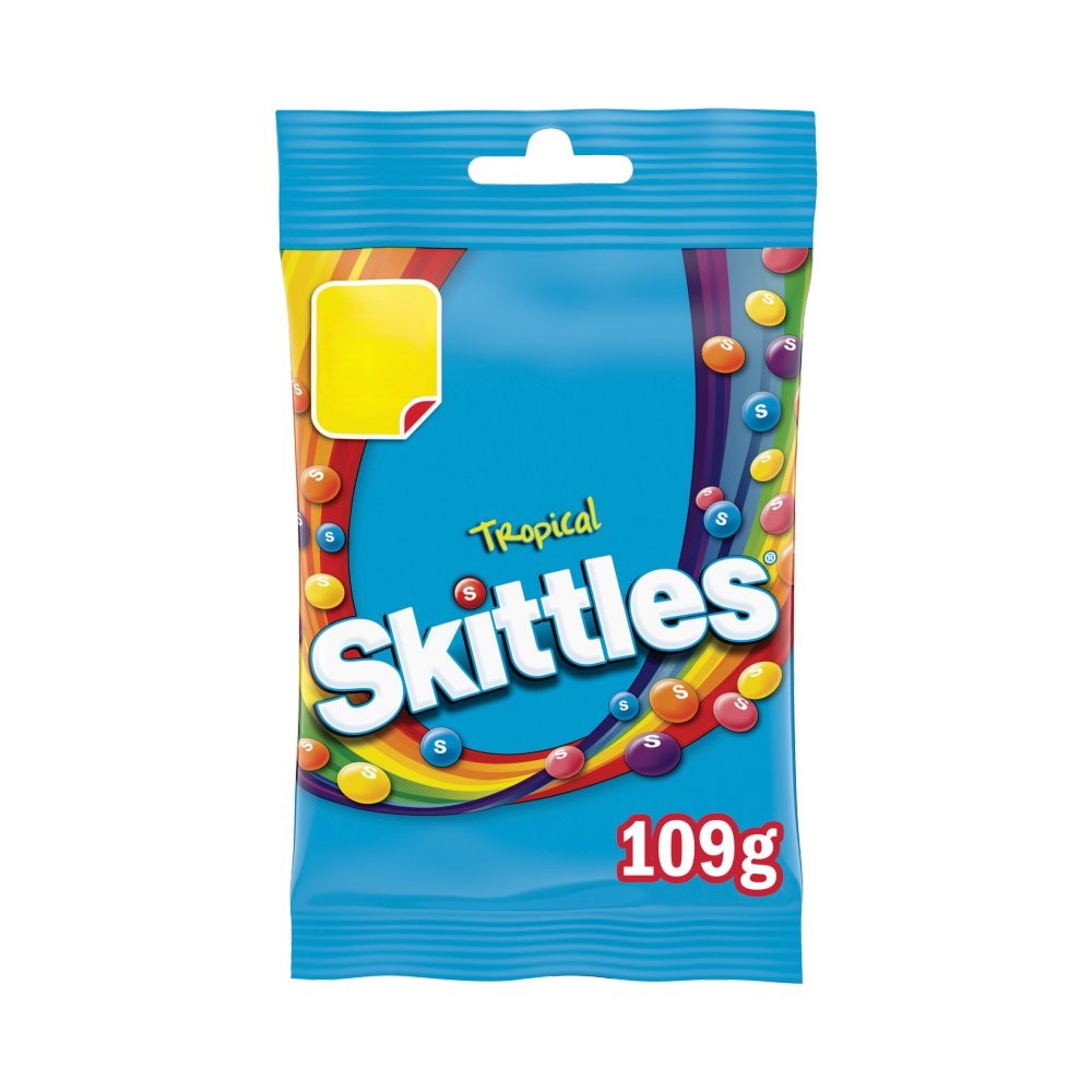 Skittles Tropical Treat Bag Pm £1.00 109g