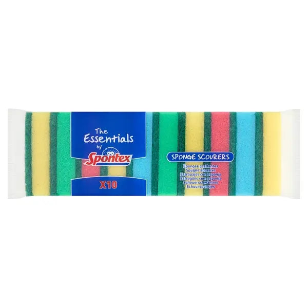 Spontex Essentials Sponge Scourer Pm1.00 10pk