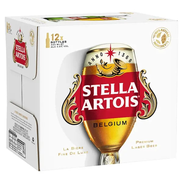 Stella Artois 12 Pack Bottle 330ml