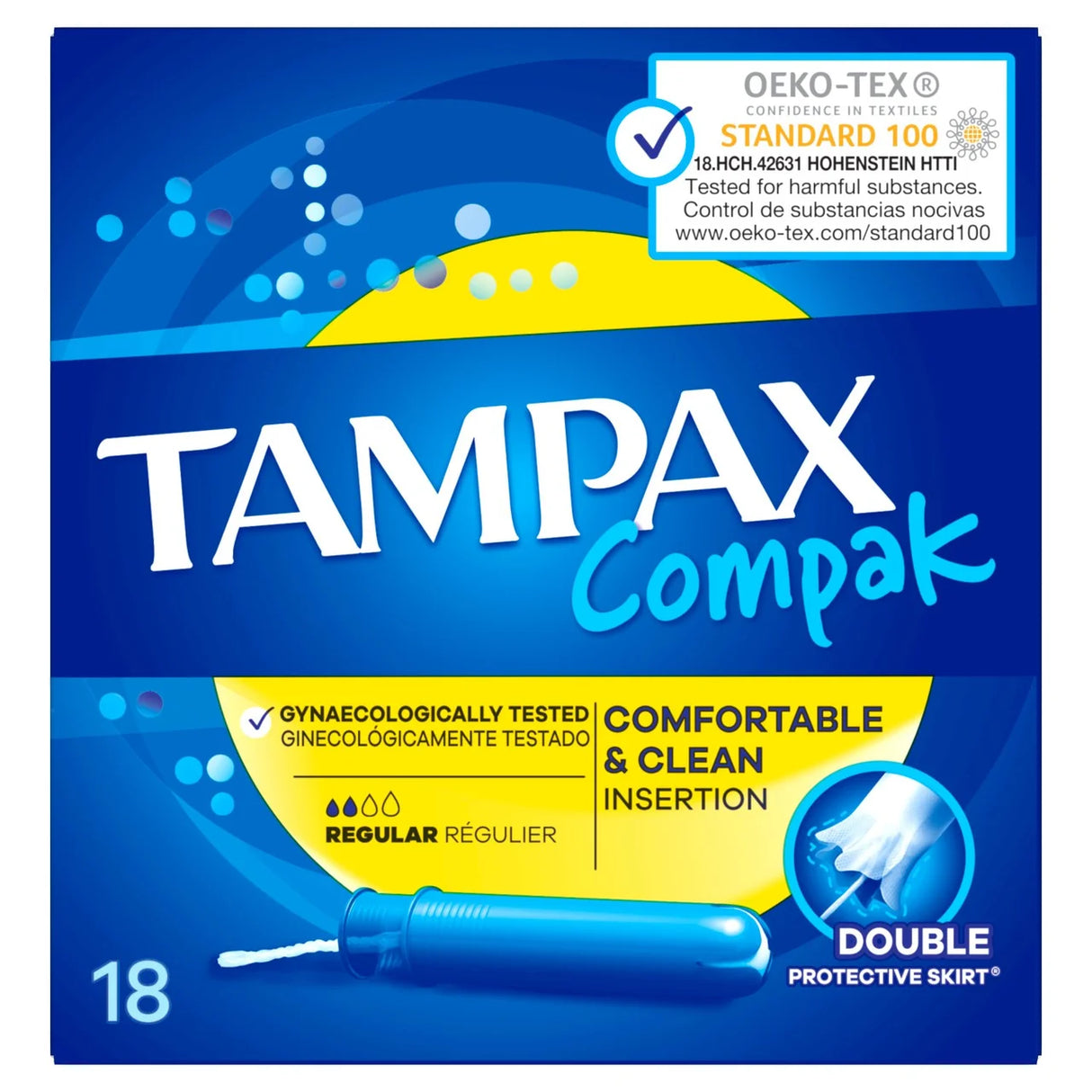 Tampax Compak Regular 18's Pm £3.49 18's