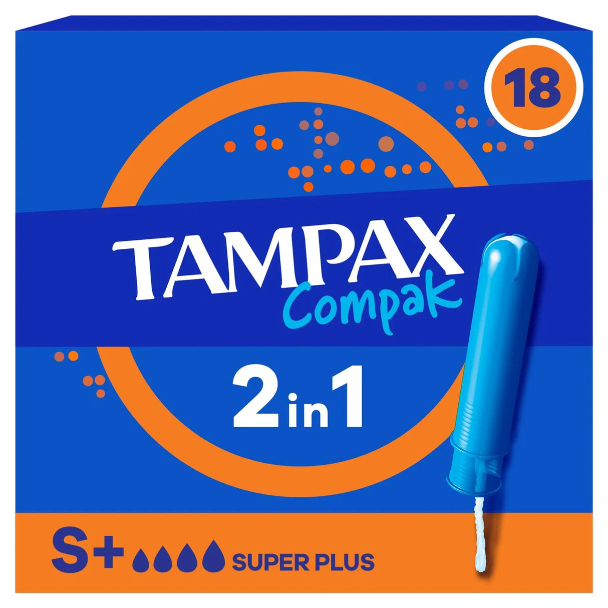Tampax Compak Super Plus 18's Pm £3.49 18's