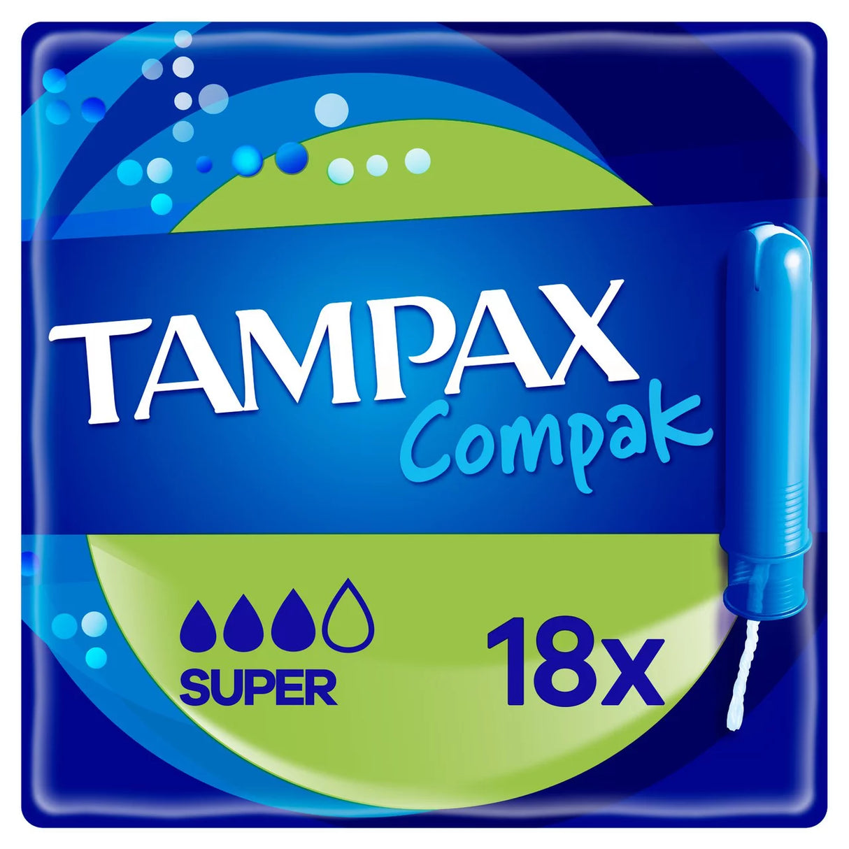 Tampax Compak Super 18's Pm £3.49 18's