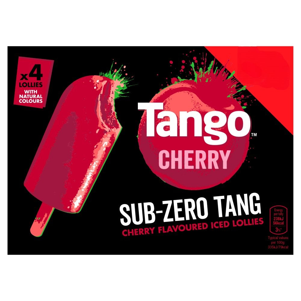 Tango Cherry Flavoured Iced Lollies 4 x 70ml (280ml)