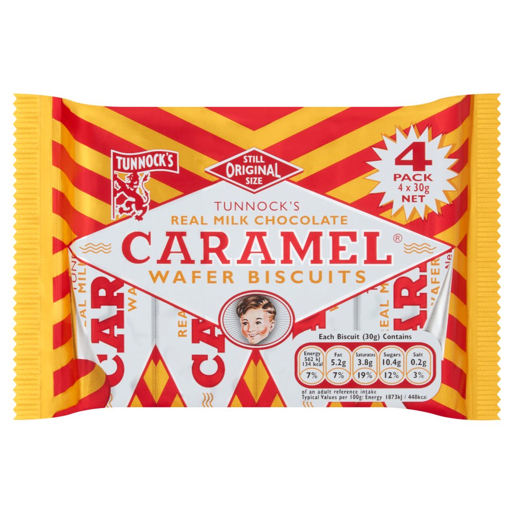 Tunnocks Caramel Wafer 4's