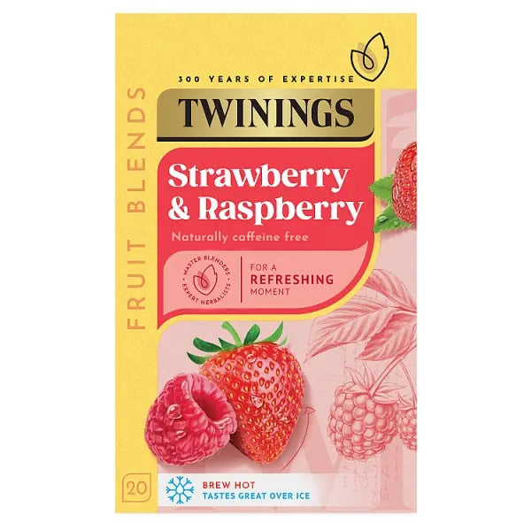 Twinings Raspberry Strawberry Teabags 20's