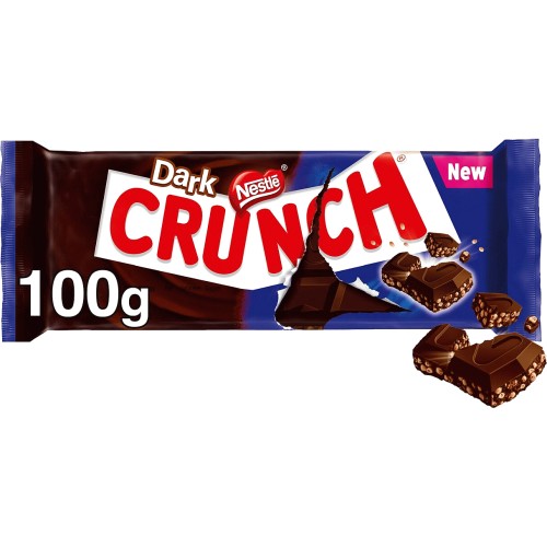 Crunch Dark Chocolate Bar 100g PMP £1.65