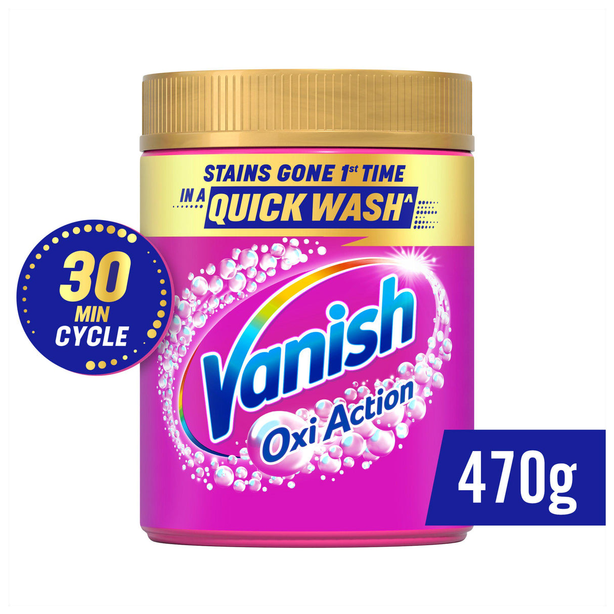 Vanish Laundry Booster and Stain Remover Powder Colours 6x470g PMP