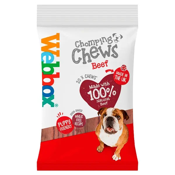 Webbox Chomping Chews Beef 200g