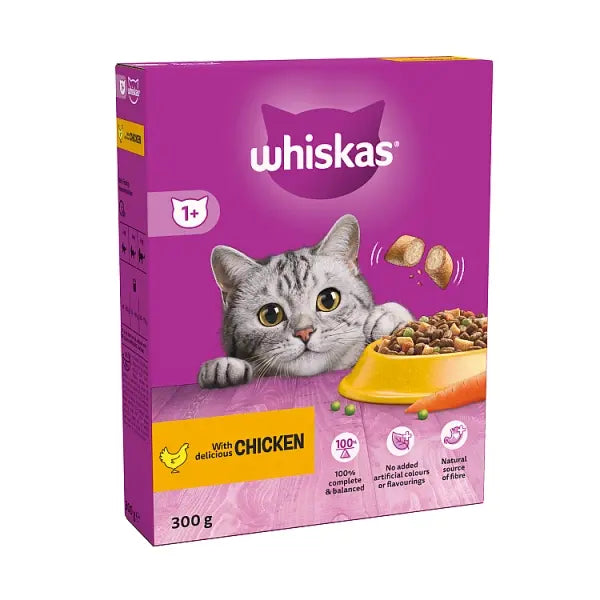 Whiskas 1+ Dry Complete Chicken 300g