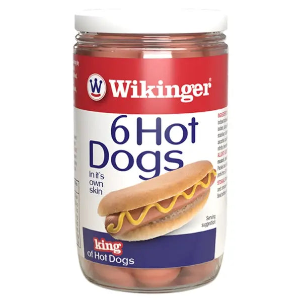 Wikinger Hot Dogs 6's Glass 180g