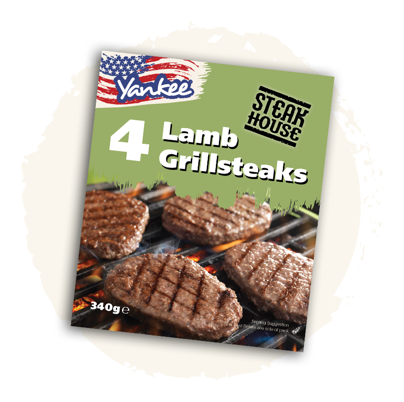Yankee 4 Lamb Grillsteaks PM £3.29