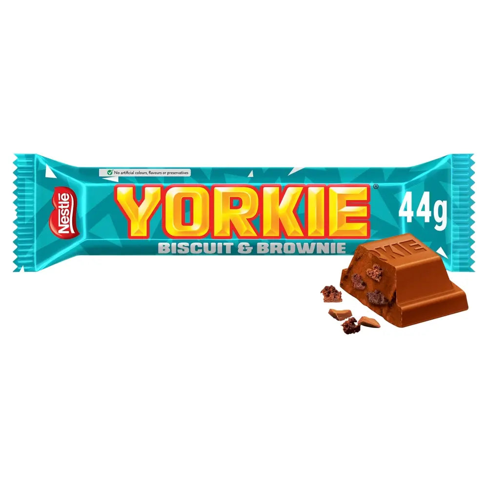 Yorkie Biscuit & Brownie Milk Chocolate Bar 44g