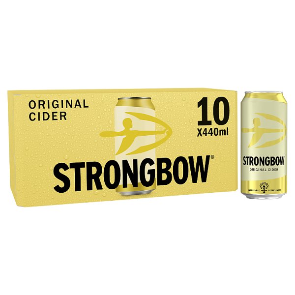 Strongbow Cider 10 Pack Can 4.5% Abv 440ml