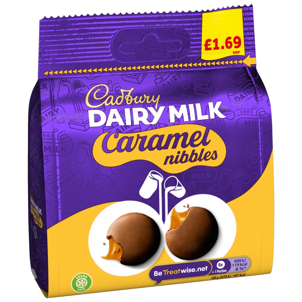 Cadbury Dairy Milk Caramel Nibble Bag £1.69 Pm 85g