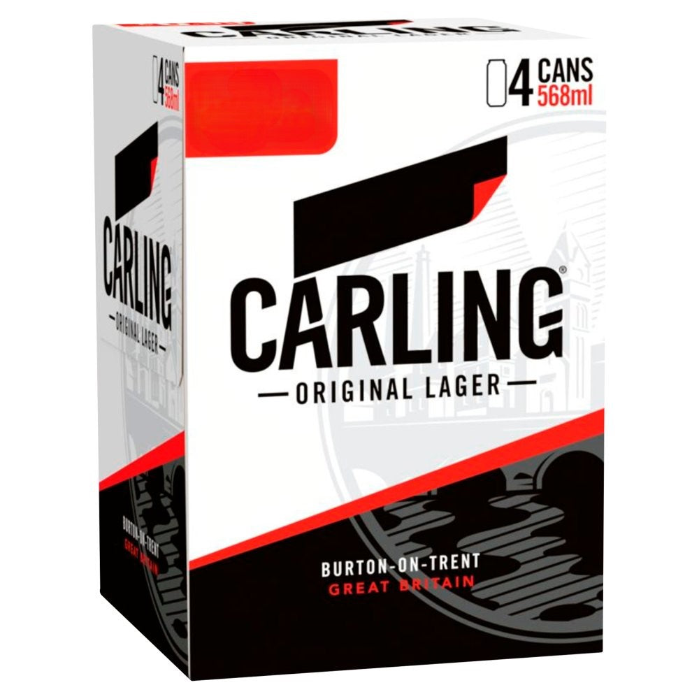 Carling Lager 4 Pack Pint Can Pm £6.99 568ml