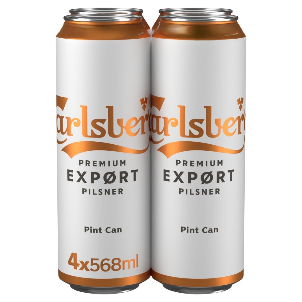 Carlsberg Export 4 Pack Pint Can Pm £7.49 4.8% 568ml
