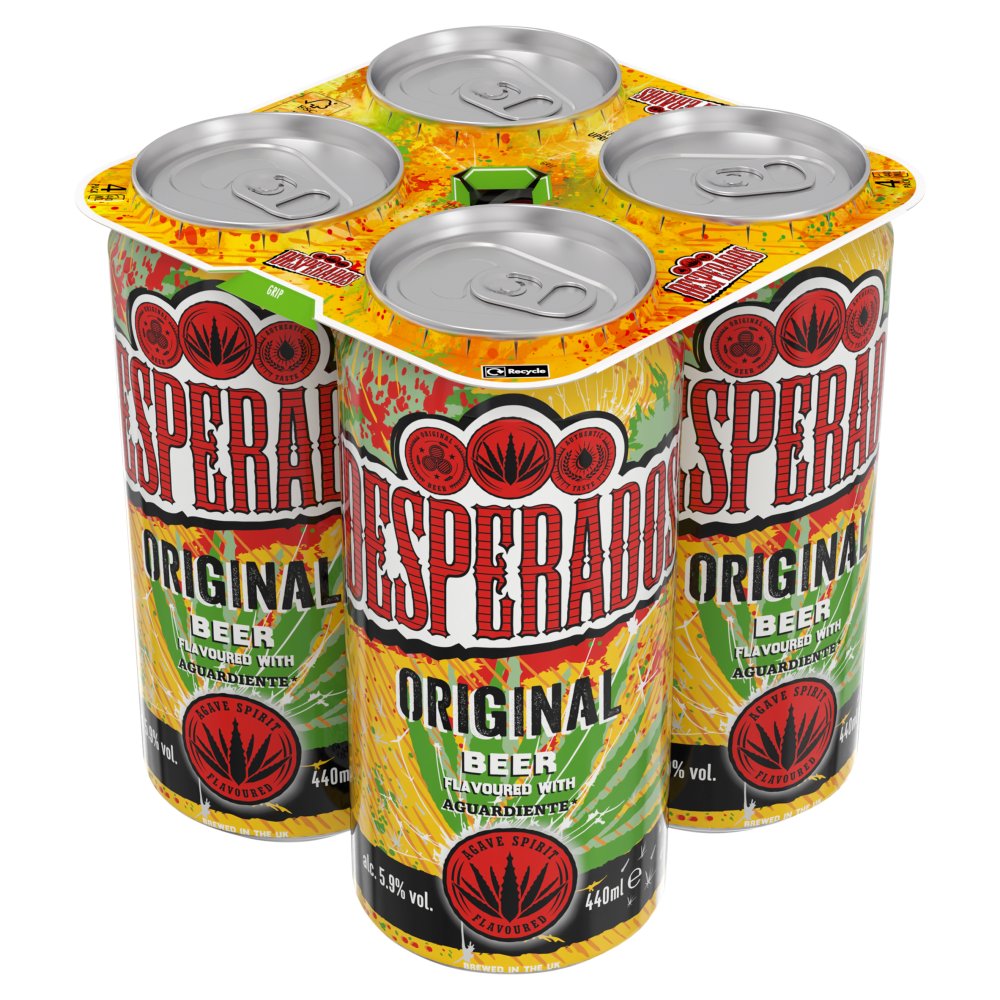 Desperados 4 Pack Can 5.9% Abv 440ml