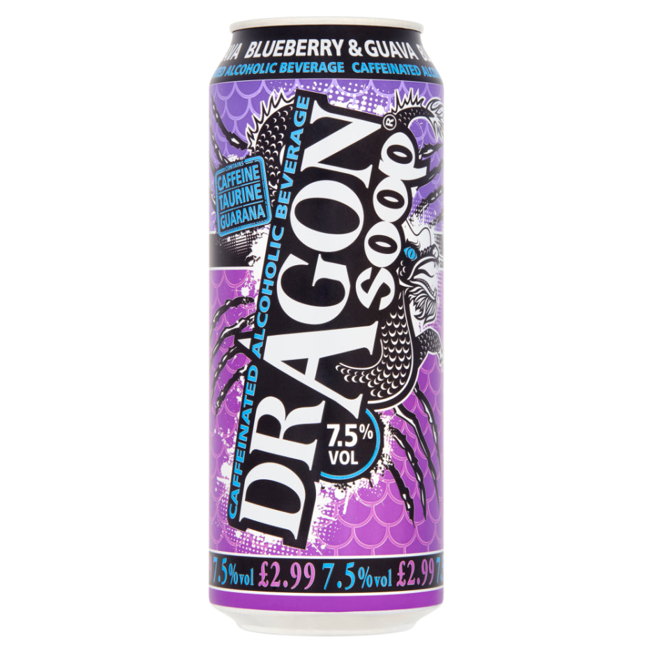 Dragon Soop Blueberry & Guava Can Pm £3.49 500ml