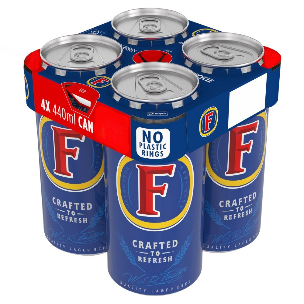 Fosters Lager 4 Pack Can Pm £5.69 440ml