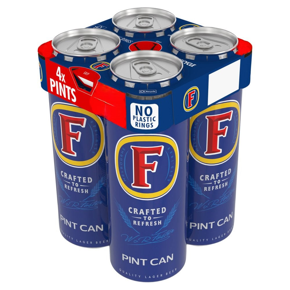 Fosters 4 Pack Can Pm £6.99 568ml
