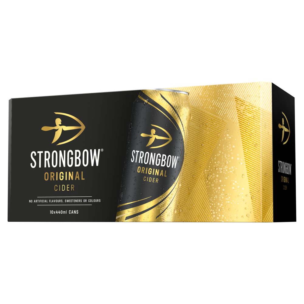 Strongbow Cider 10 Pack Can 4.5% Abv 440ml