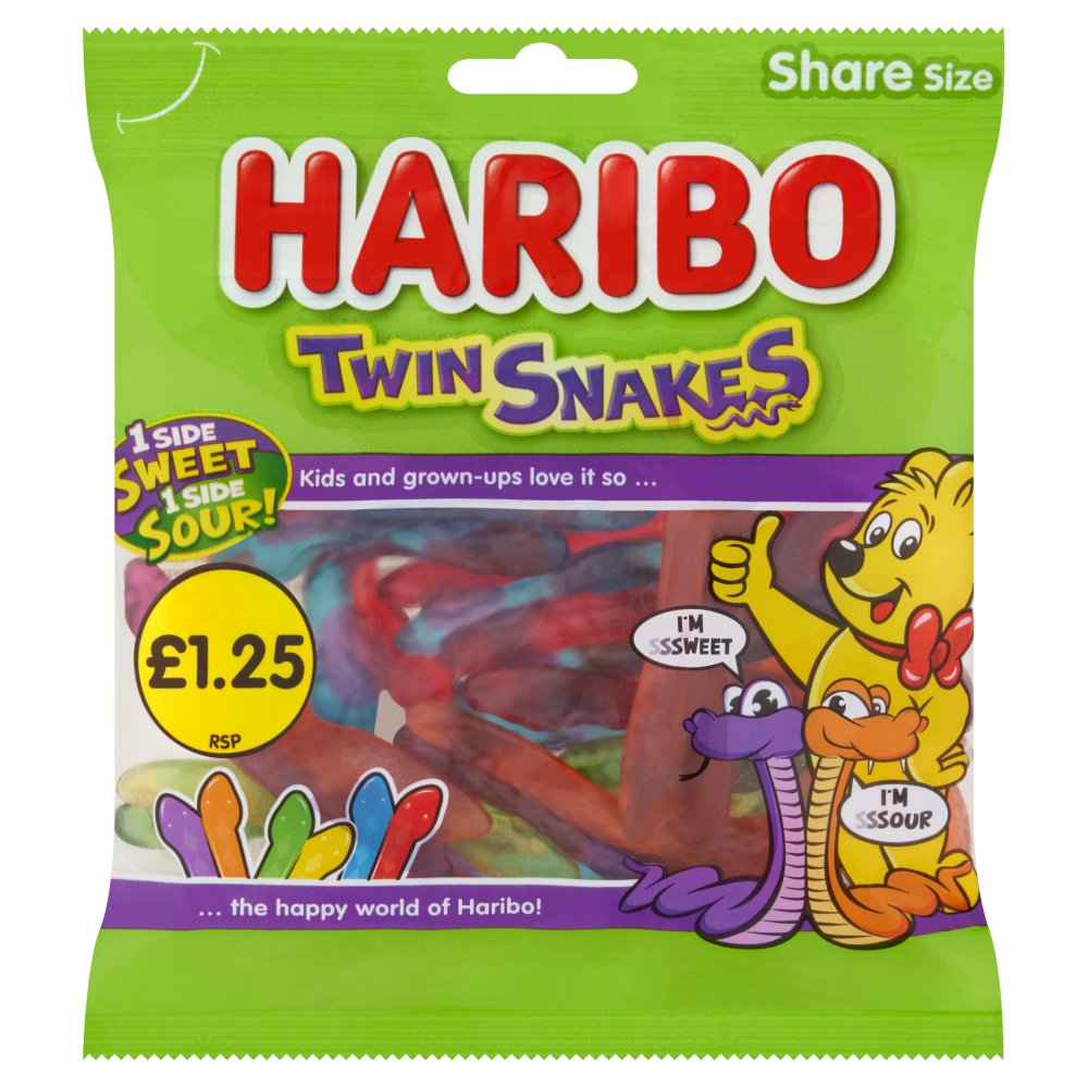 Haribo Twin Snakes Pm1.25 140g